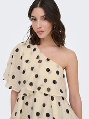 JDY Polka Dot One Shoulder Top - Изображение 4 7