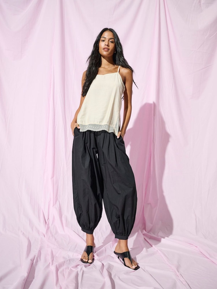 JDY Cotton Balloon Trosuers - תמונה 1 מתוך 3