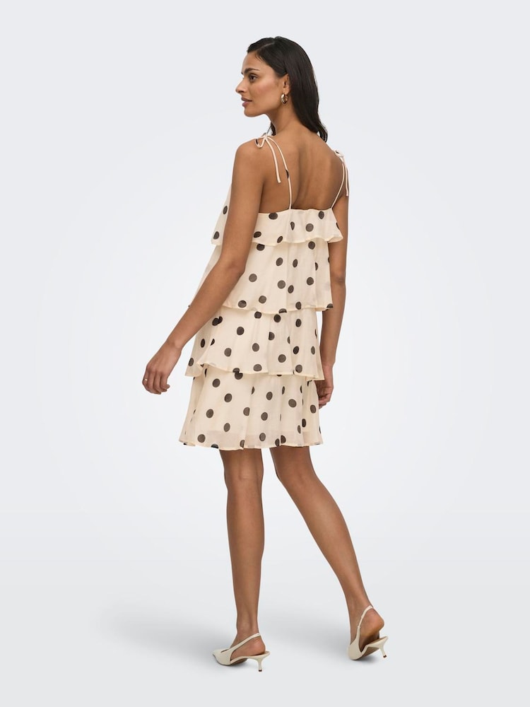 cream polka dot dress Petal and Pup Women's Marlie Off Shoulder Mini Make a statement with a stylish Maxi Dress online at Princess Polly self-portrait - Cream Polka Dot
