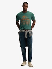 Superdry Green Retro Outdoor Relaxed T-Shirt - Image 4 of 7