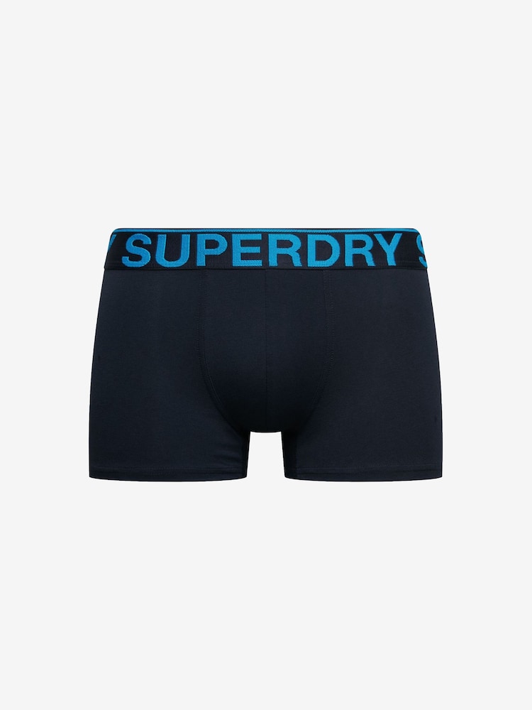 Superdry Blue Trunks 3 Pack - Image 2 of 7