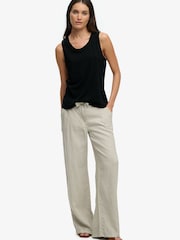 SUPERDRY Black SUPERDRY Scoop Neck Tank Vest - Image 4 of 7