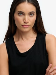 SUPERDRY Black SUPERDRY Scoop Neck Tank Vest - Image 5 of 7