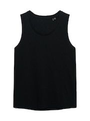SUPERDRY Black SUPERDRY Scoop Neck Tank Vest - Image 6 of 7