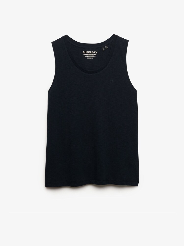 SUPERDRY Blue Scoop Neck Tank Vest - Image 6 of 6 SUPERDRY Blue Scoop Neck Tank Vest - Image 6 of 6