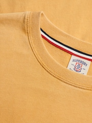 SUPERDRY Yellow Vintage Prep Relaxed Pocket T-Shirt - Image 7 of 7