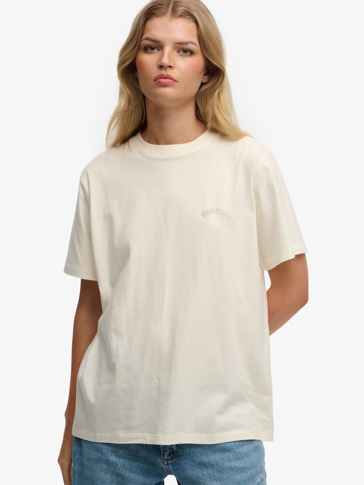 SUPERDRY White Essential Logo Loose T-Shirt - Image 1 of 5