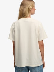 SUPERDRY White Essential Logo Loose T-Shirt - Image 2 of 5