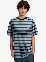 SUPERDRY Blue Oversized Stripe T-Shirt - Image 1 of 7