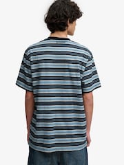 SUPERDRY Blue Oversized Stripe T-Shirt - Image 2 of 7