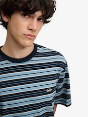 SUPERDRY Blue Oversized Stripe T-Shirt - Image 3 of 7