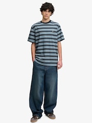 SUPERDRY Blue Oversized Stripe T-Shirt - Image 4 of 7