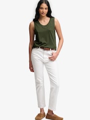 SUPERDRY Green Scoop Neck Tank Vest - Image 3 of 7