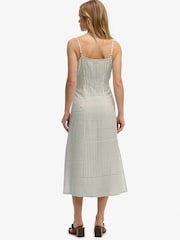 SUPERDRY White Print Button Down Cami Midi Dress - Image 4 of 8