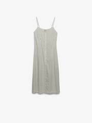 SUPERDRY White Print Button Down Cami Midi Dress - Image 7 of 8