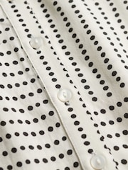 SUPERDRY White Print Button Down Cami Midi Dress - Image 8 of 8