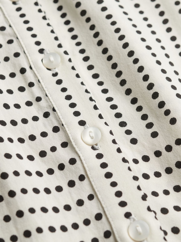 SUPERDRY White Print Button Down Cami Midi Dress - Image 8 of 8 SUPERDRY White Print Button Down Cami Midi Dress - Image 8 of 8