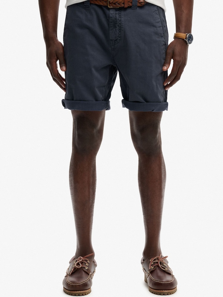 SUPERDRY Blue SUPERDRY Utility Chino Shorts - Image 1 of 5