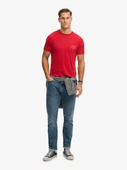 SUPERDRY Red Vintage Prep Relaxed Pocket T-Shirt - Image 5 of 7