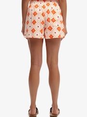 SUPERDRY Orange Cotton Printed Beach Shorts - Image 2 of 8