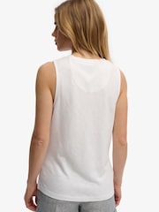SUPERDRY White Scoop Neck Tank Vest - Image 2 of 7