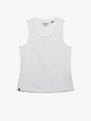 SUPERDRY White Scoop Neck Tank Vest - Image 6 of 7