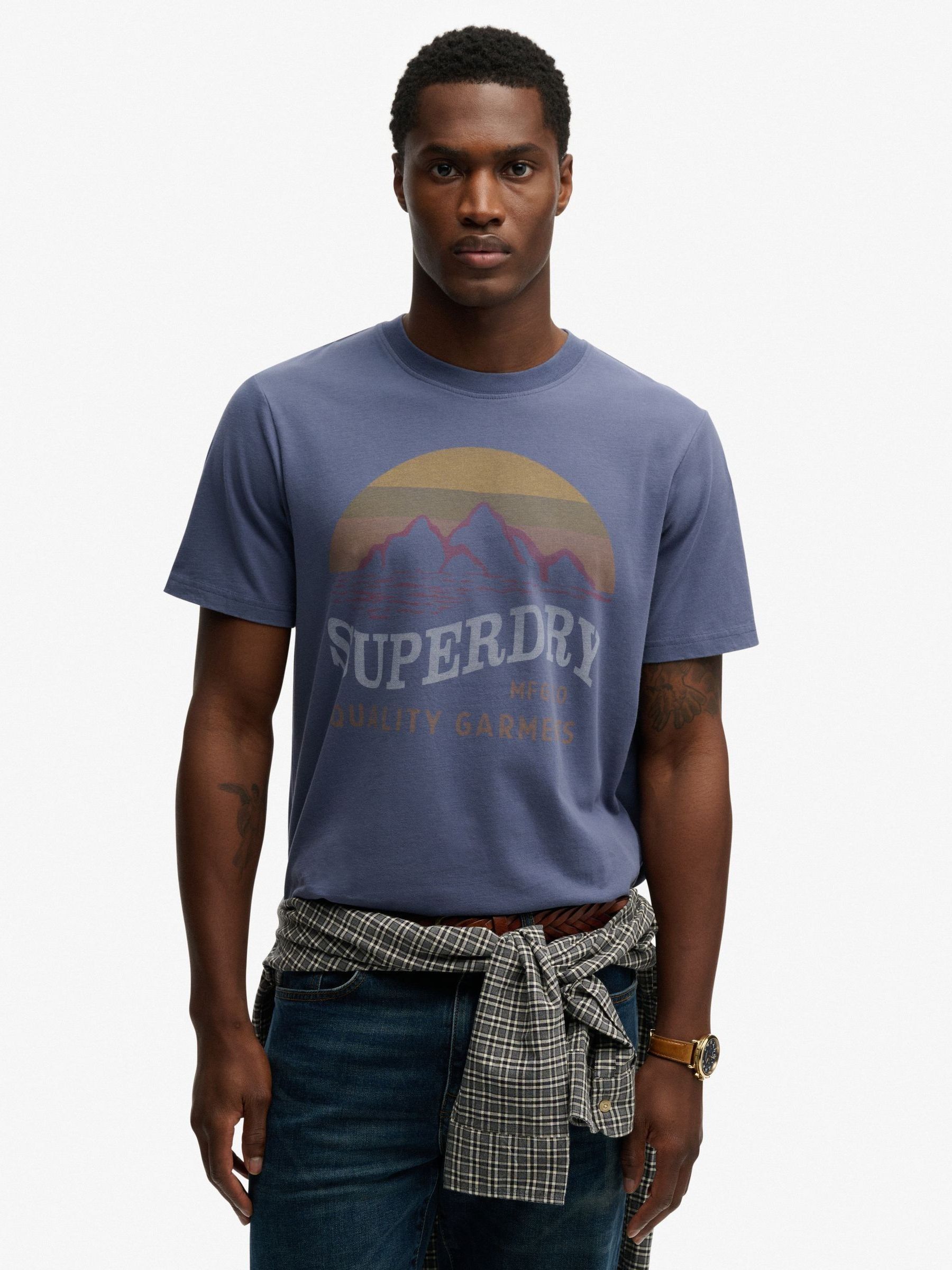 Superdry Outdoors Mountain Relaxed T-Shirt, Navy, Size 2Xl, Men - Image 3