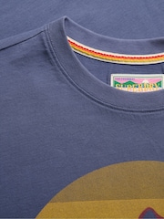 Синий - Свободная футболка Superdry Outdoors Mountain - Изображение 6 6