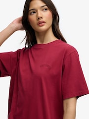 SUPERDRY Red Essential Logo Loose T-Shirt - Image 4 of 5