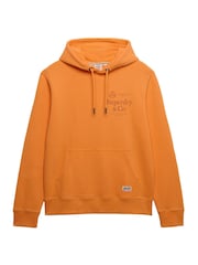 SUPERDRY Orange 1954 Company Relaxed Hoodie - Image 6 of 7