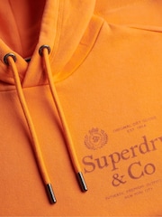 Superdry Orange 1954 Company Relaxed Hoodie - Image 8 of 8