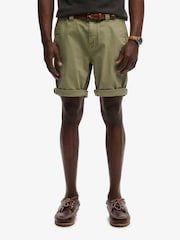 SUPERDRY Green Utility Chino Shorts - Image 4 of 5