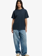 Superdry Blue Essential Logo Loose T-Shirt - Image 3 of 6