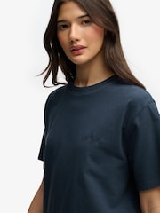 Superdry Blue Essential Logo Loose T-Shirt - Image 5 of 6
