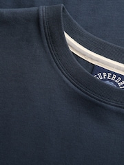Superdry Blue Essential Logo Loose T-Shirt - Image 6 of 6