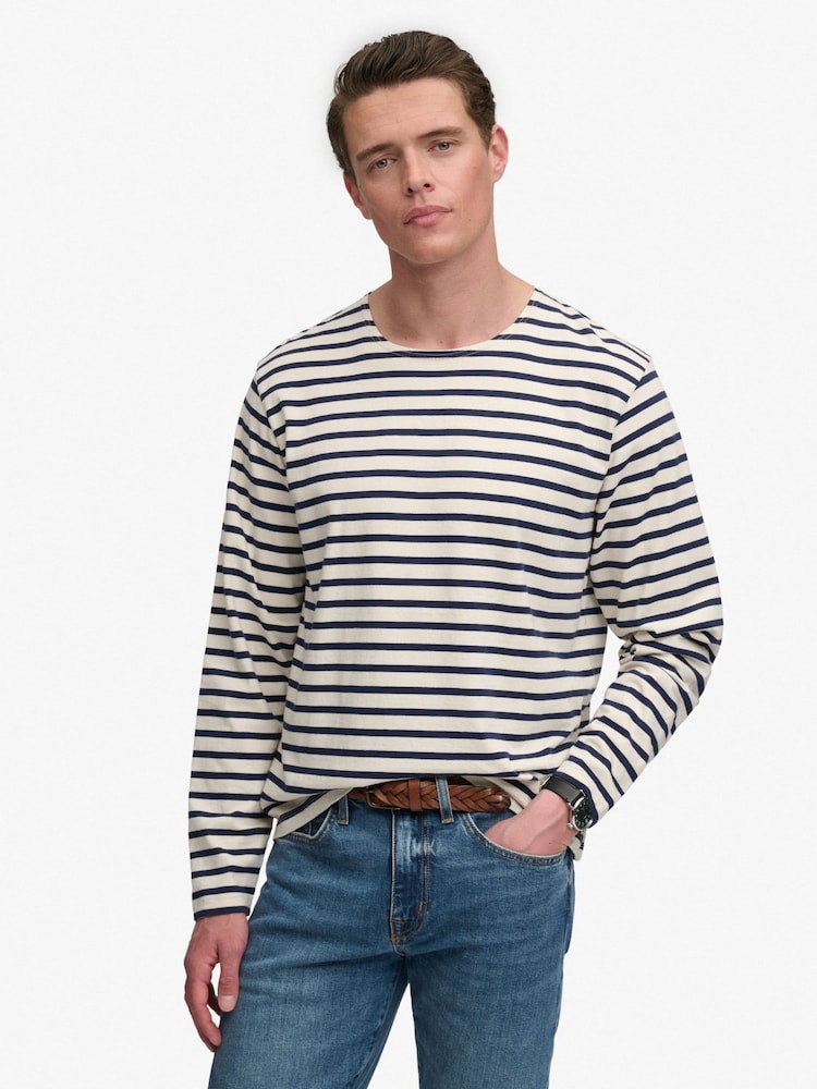 متجر Superdry​​​​​​​ التجاري - بلوزة كم طويل مقلمة - Image 2 of 7