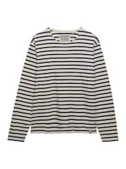 متجر Superdry​​​​​​​ التجاري - بلوزة كم طويل مقلمة - Image 6 of 7