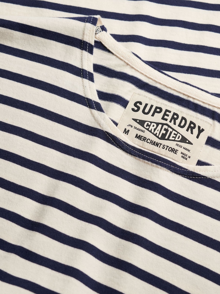متجر Superdry​​​​​​​ التجاري - بلوزة كم طويل مقلمة - Image 7 of 7