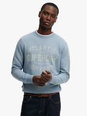 SUPERDRY Blue Coastal Relaxed Sweatshirt - Image 1 of 7