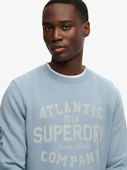 SUPERDRY Blue Coastal Relaxed Sweatshirt - Image 4 of 7