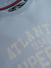 SUPERDRY Blue Coastal Relaxed Sweatshirt - Image 7 of 7