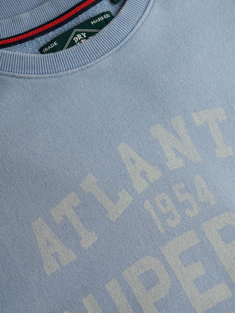 SUPERDRY Blue Coastal Relaxed Sweatshirt - Image 7 of 7