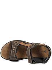 Pavers Brown Dual Fasten Comfort Sandals - Image 6 of 6