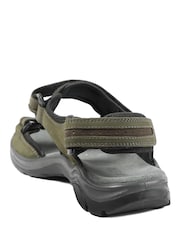 卡其綠色 - Pavers Comfy Triple Touch Fasten Sandals - 圖片 3/5