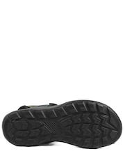 Pavers Navy Blue/Green Dual Fasten Comfort Sandals - Image 6 of 6