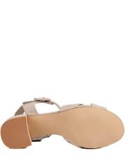 Pavers Beige Elegant Block Heeled Sandals - Image 5 of 5