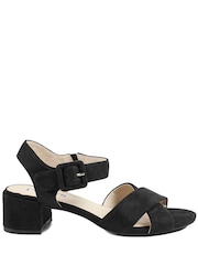 黑色 - Pavers Elegant Block Heeled Sandals - 圖片 2/5