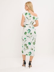 Star by Julien MacDonald Green Draped Midi Dress - Image 3 of 5