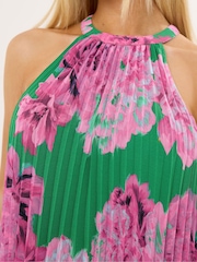 Star by Julien MacDonald Green Pleated Halterneck Top - Image 4 of 5