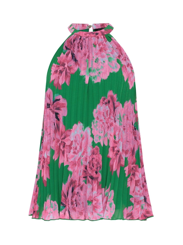 Star by Julien MacDonald Green Pleated Halterneck Top - Image 5 of 5 Star by Julien MacDonald Green Pleated Halterneck Top - Image 5 of 5